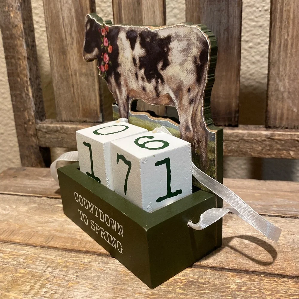 Cow Countdown Calendar To Spring Primitives By Kathy